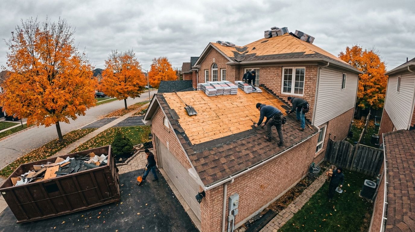Roof Replacement Cost in Canada: Asphalt, Metal & Flat Roofs