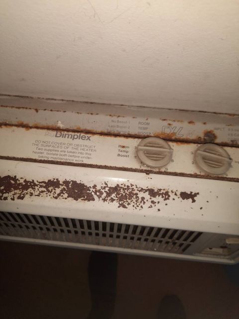 Residential property where the tenant had reported a non-working bedroom heater.