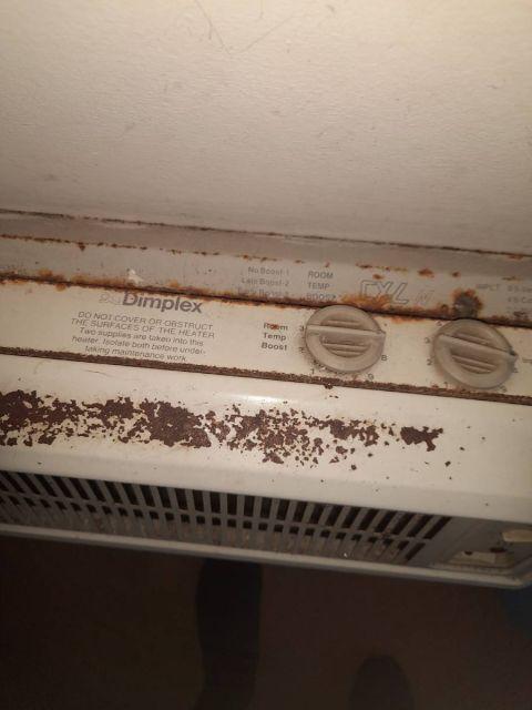Residential property where the tenant had reported a non-working bedroom heater.