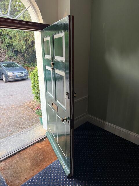 team was called to survey communal doors following health and safety concerns, including: